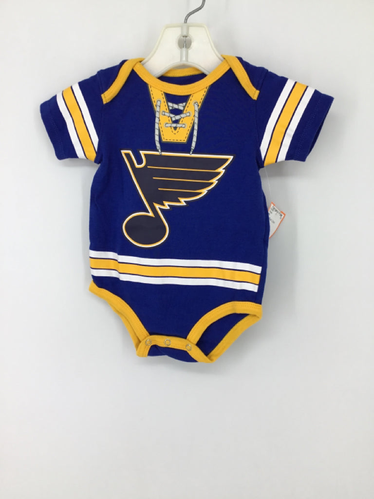 NHL Child Size 3-6 Months Blue Onesie