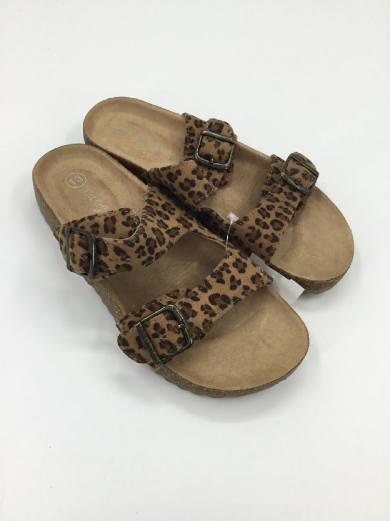 Cat & Jack Child Size 13 Tan Sandals/Flip Flops