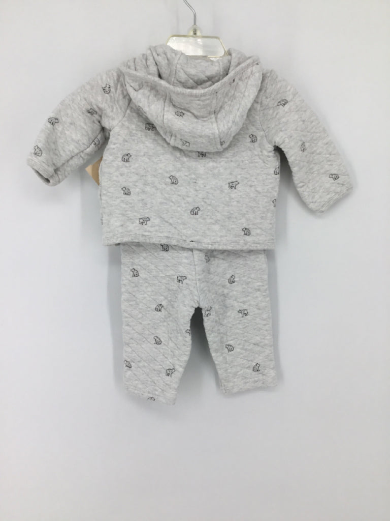 Little Planet Child Size 6 Months Gray Outfit - girls