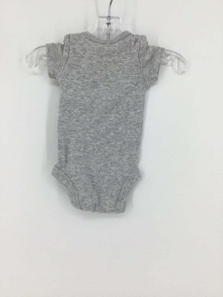 Carter's Child Size Preemie Gray Onesie