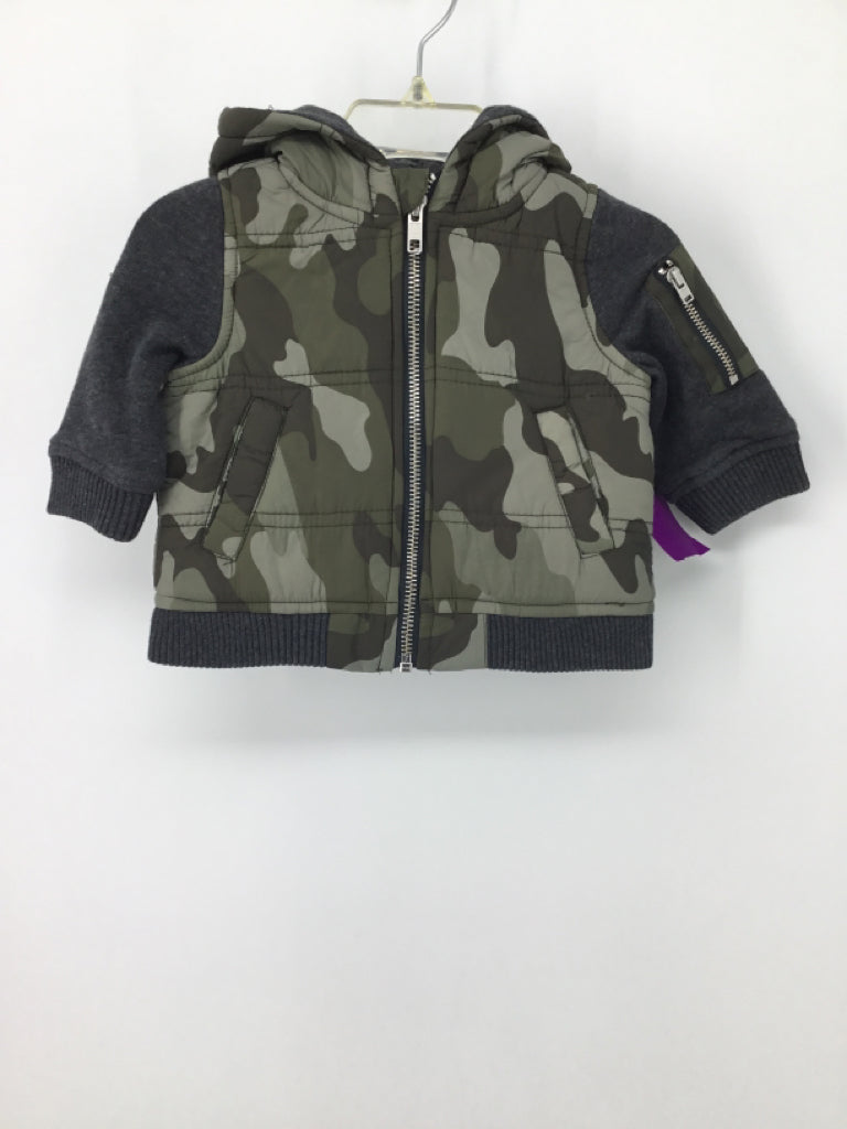 Tucker + Tate Child Size 3 Months Green Camoflage Jacket - boys