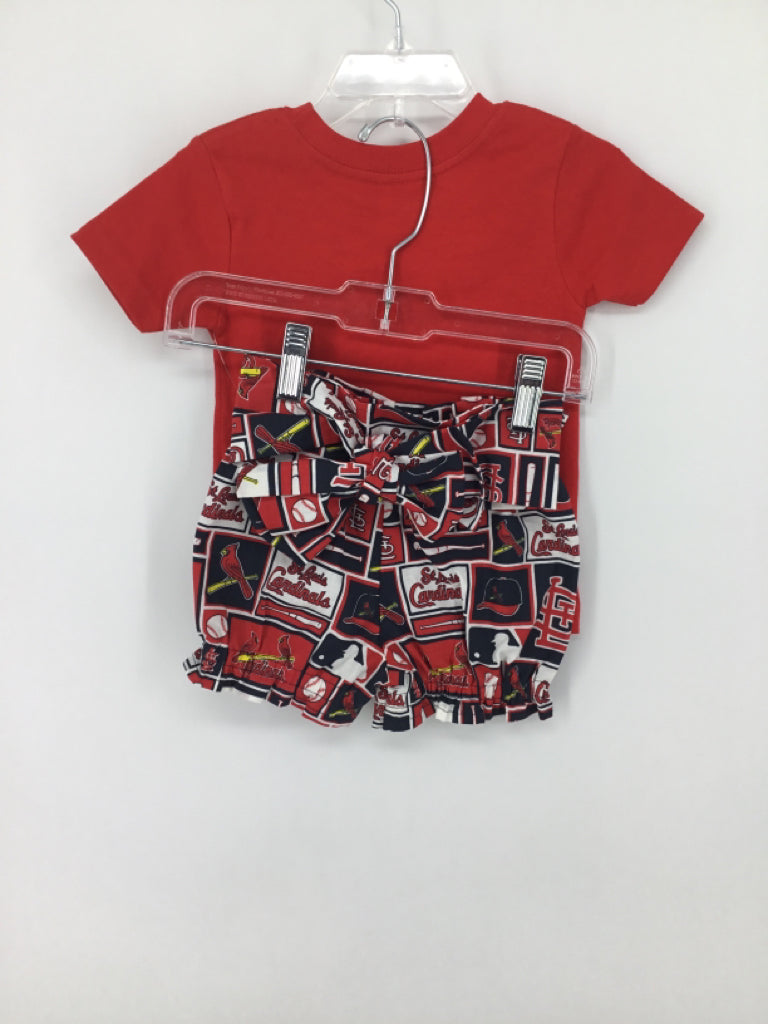 Creations of Grace Child Size 12-18 Months Red Outfit - girls