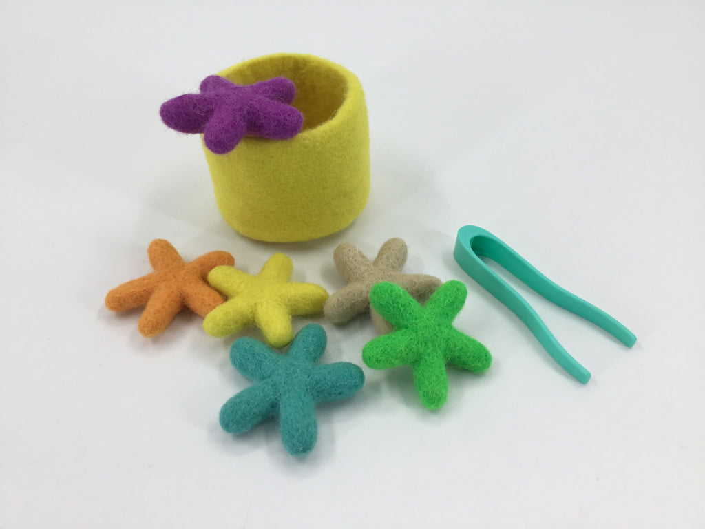 Lovevery Felt Stars and Tweezers