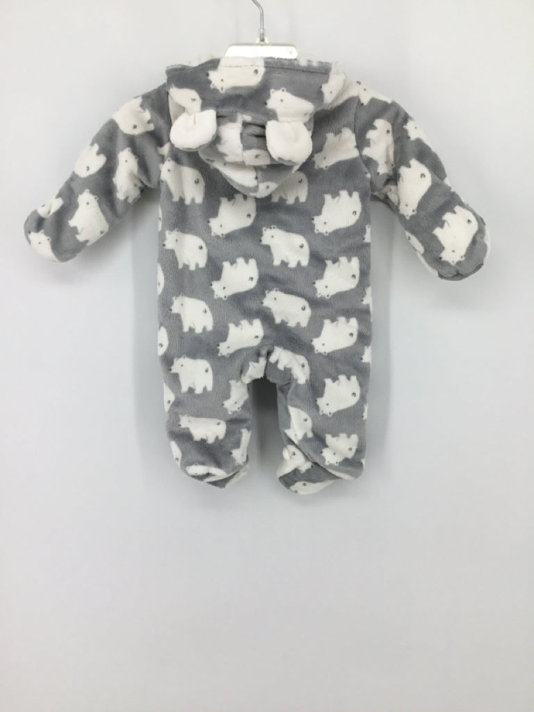 Just One You Made by Carters Child Size Newborn Gray Print Outerwear - boys