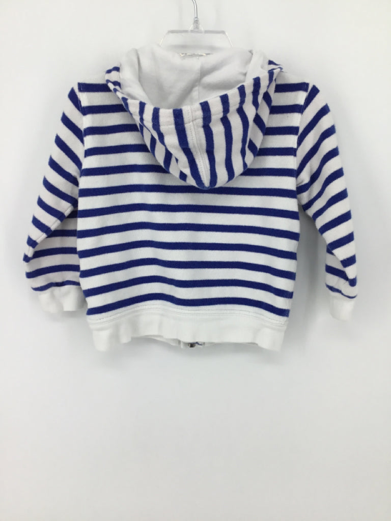 Ralph Lauren Child Size 18 Months Blue Stripe Hoodie - boys