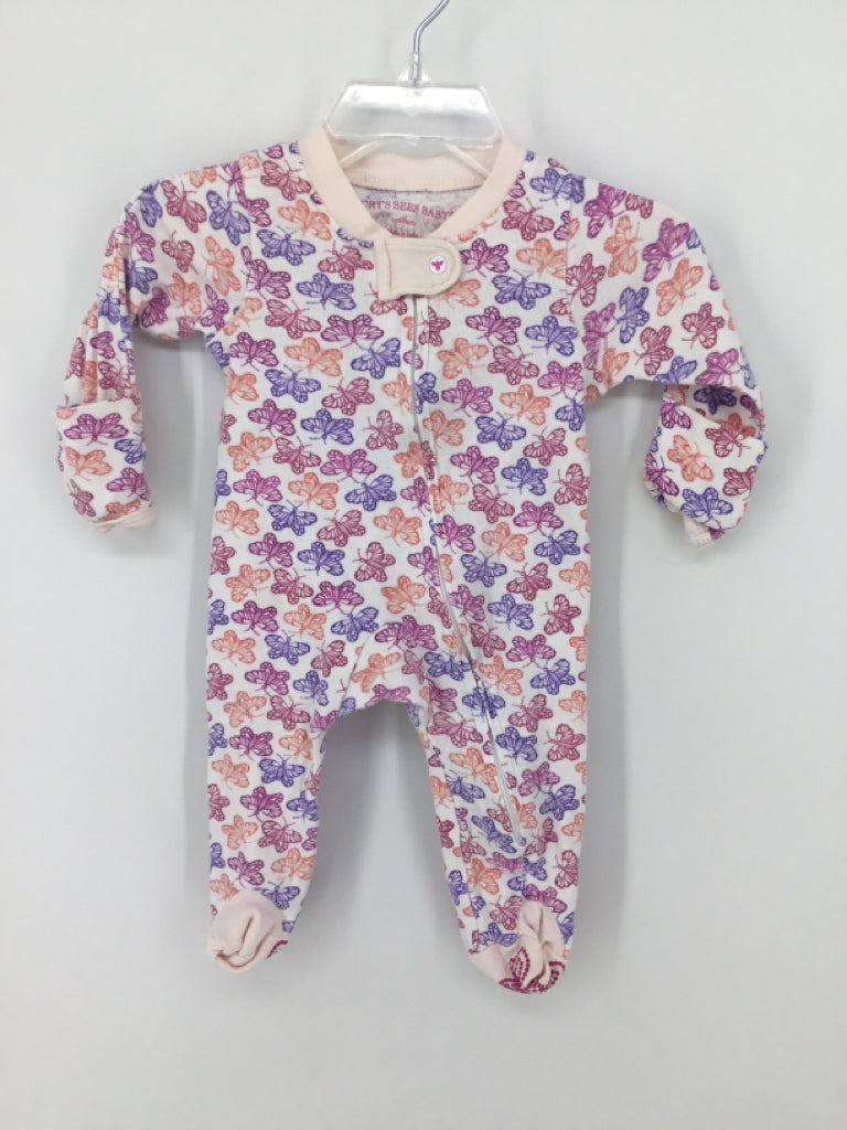 Burt's Bees Baby Child Size Newborn Multi-Color Sleepers