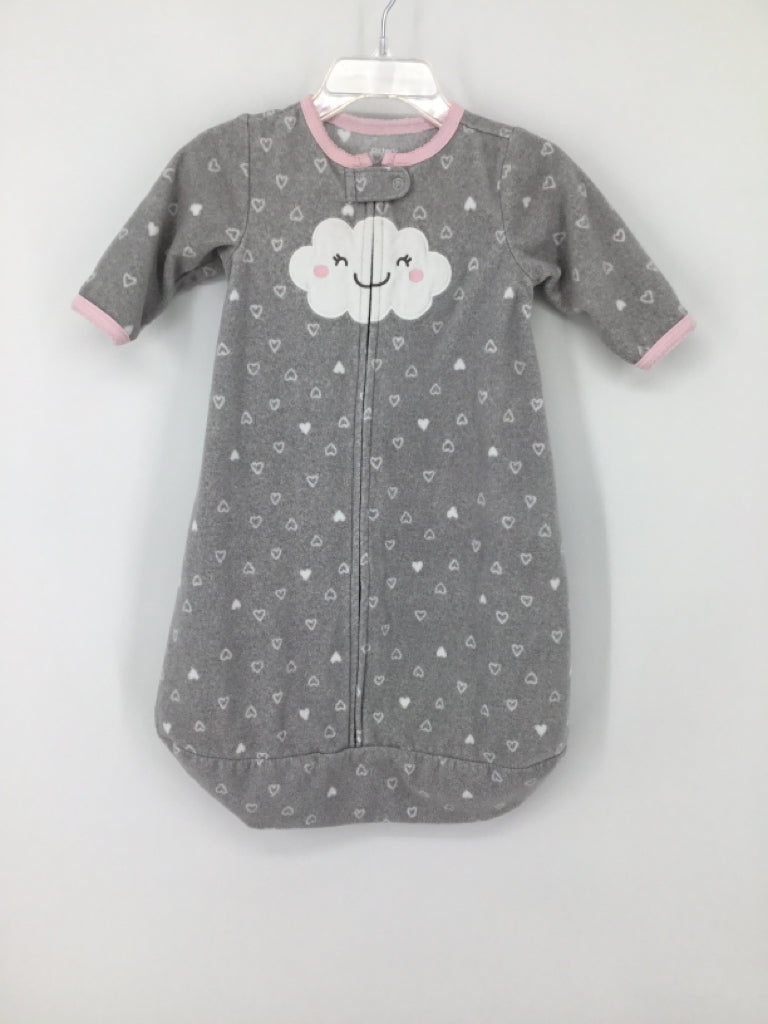 Carter's Child Size S Gray Sleepers