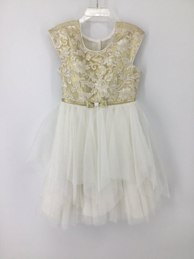 Jona Michelle Child Size 6 White Dress - girls