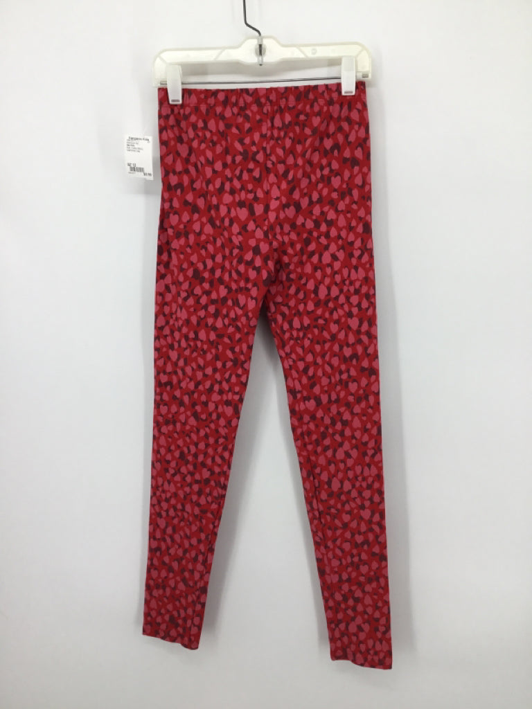 Gap Kids Child Size 12 Red Valentine's Day Leggings