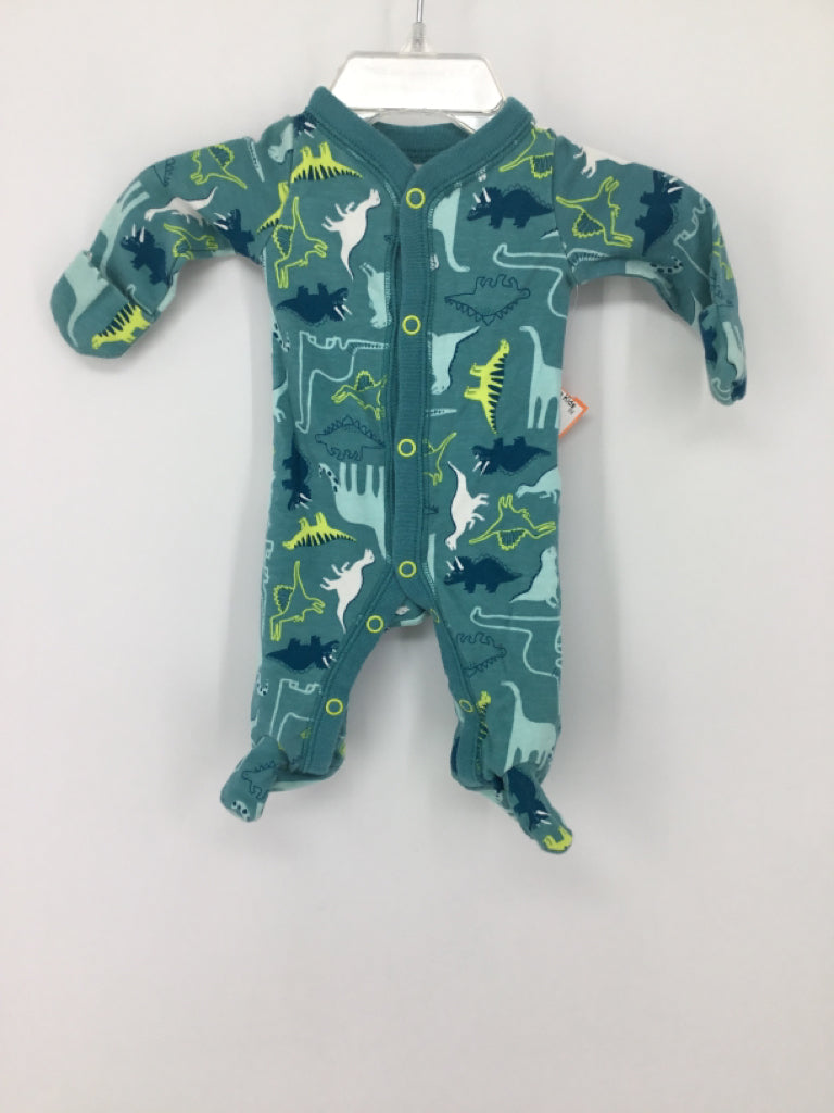 Carter's Child Size Preemie Green Sleepers