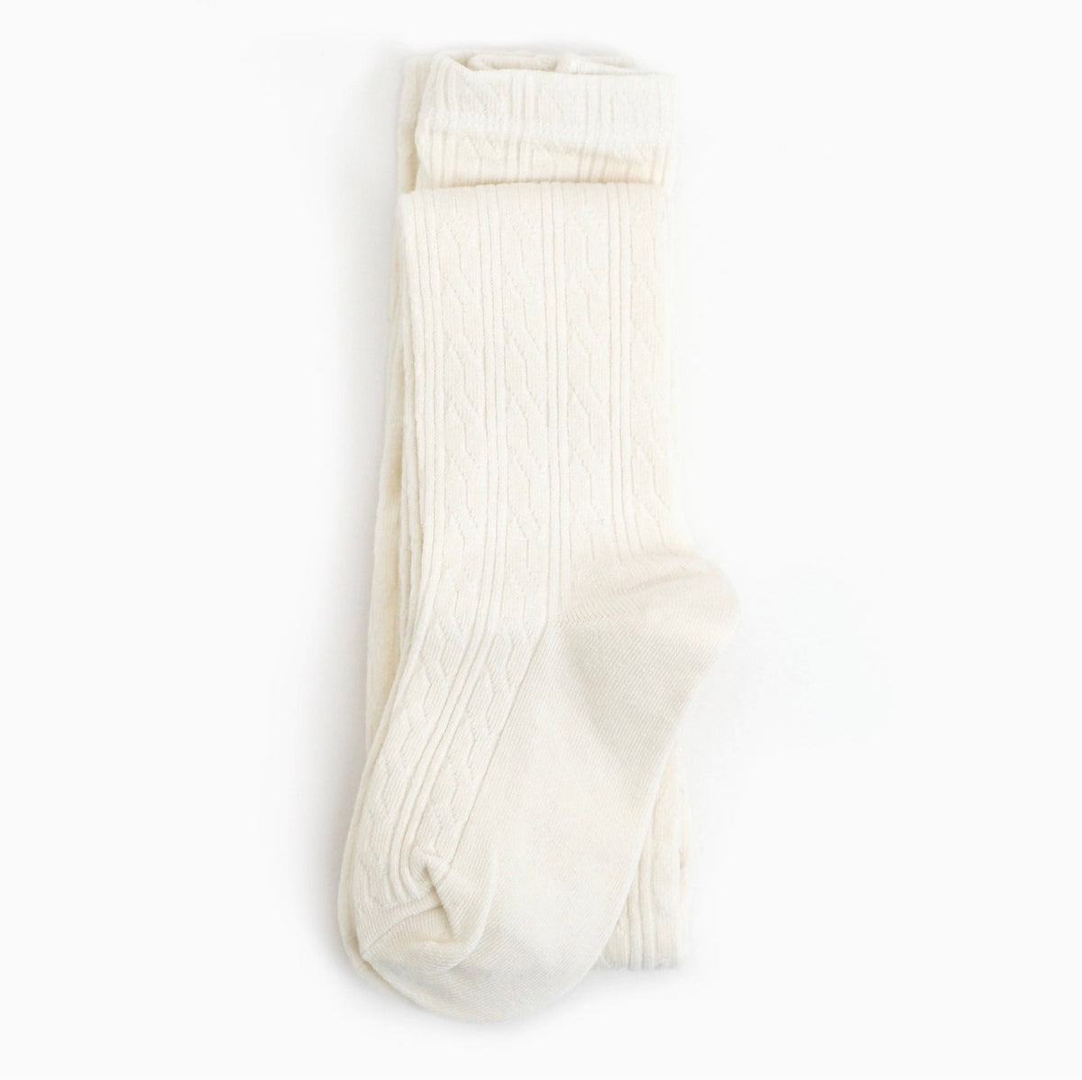 The Little Stocking Co - Cable Knit Tights (Ivory)