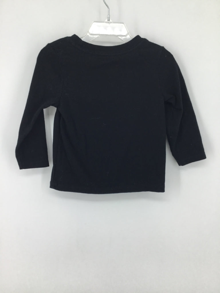 Cat & Jack Child Size 18 Months Black Solid T-shirt - boys