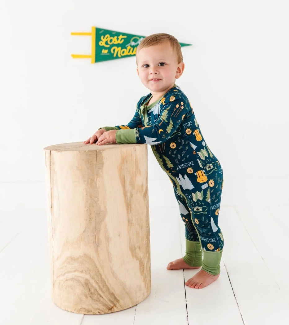 Bird & Bean - Footless Romper (Camping Adventure)
