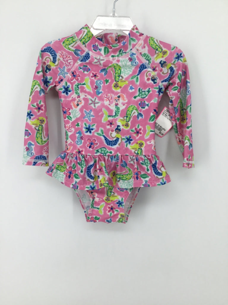 Flap Happy Child Size 18 Months Pink Swimwear - girls