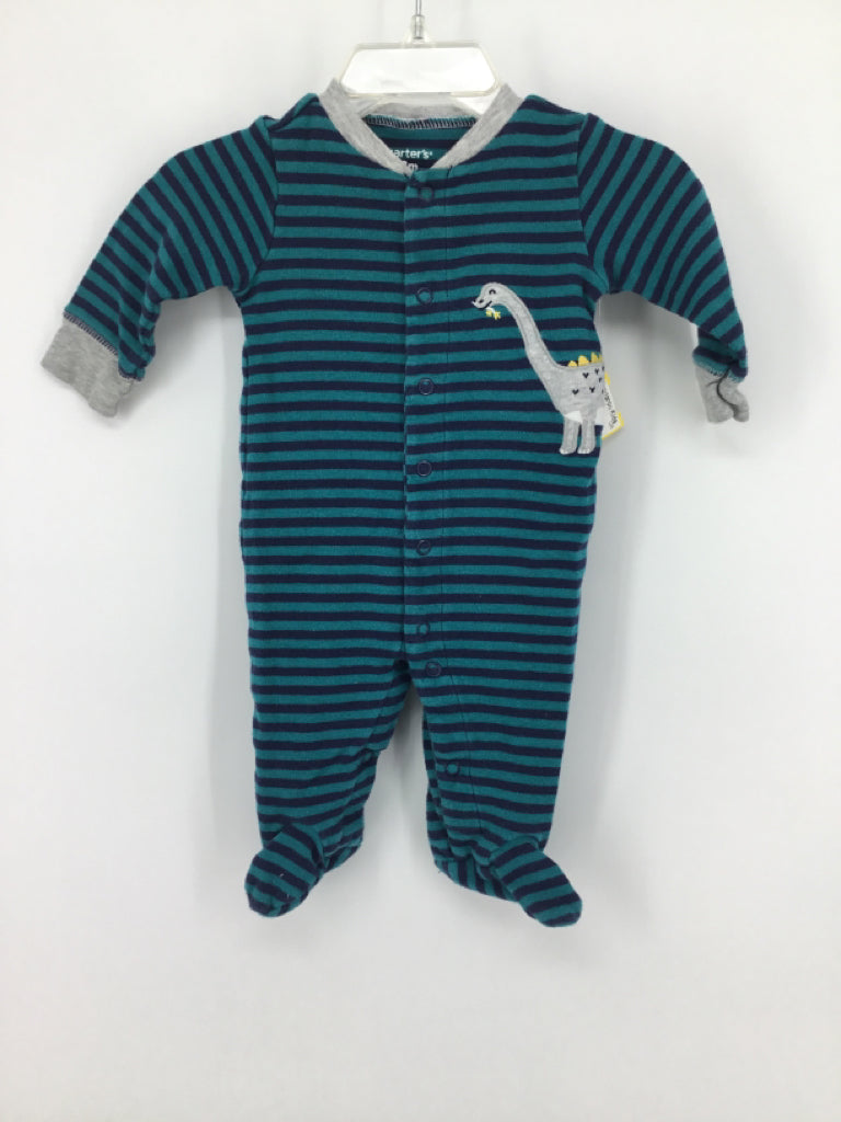 Carter's Child Size 3 Months Navy Sleepers