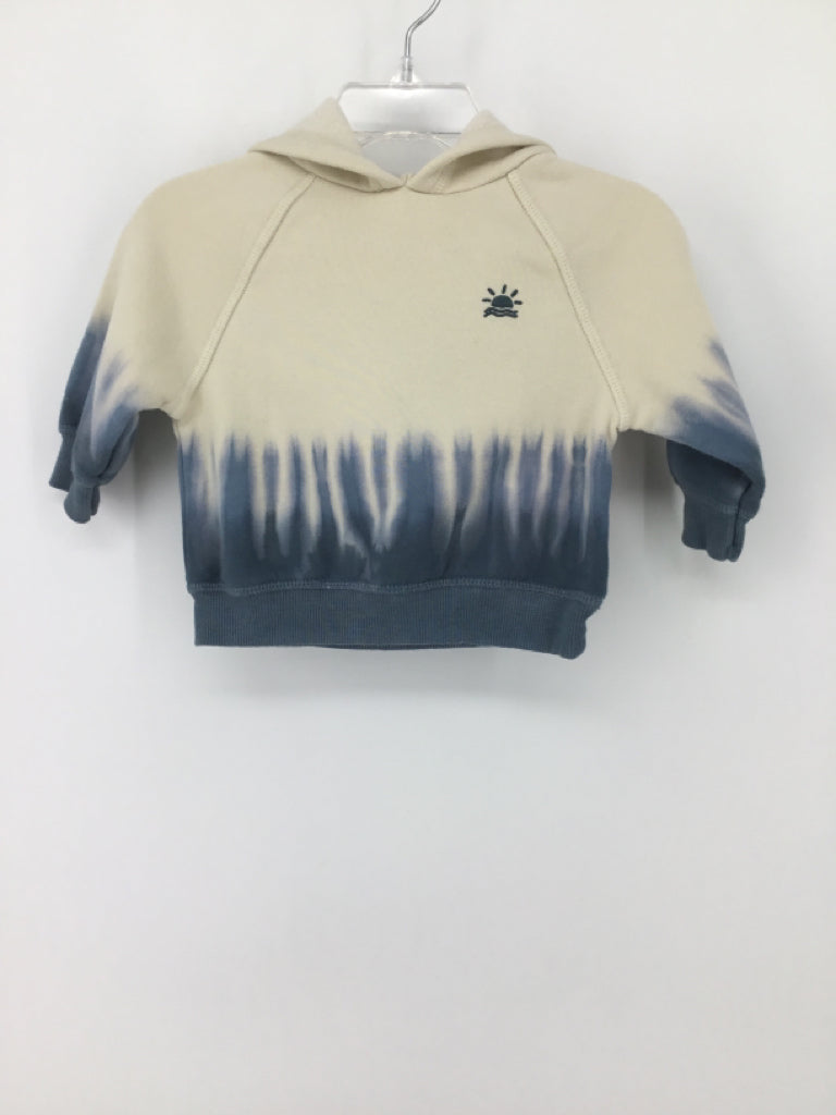 Little Co Child Size Newborn Blue Tye Dye Sweatshirt - boys