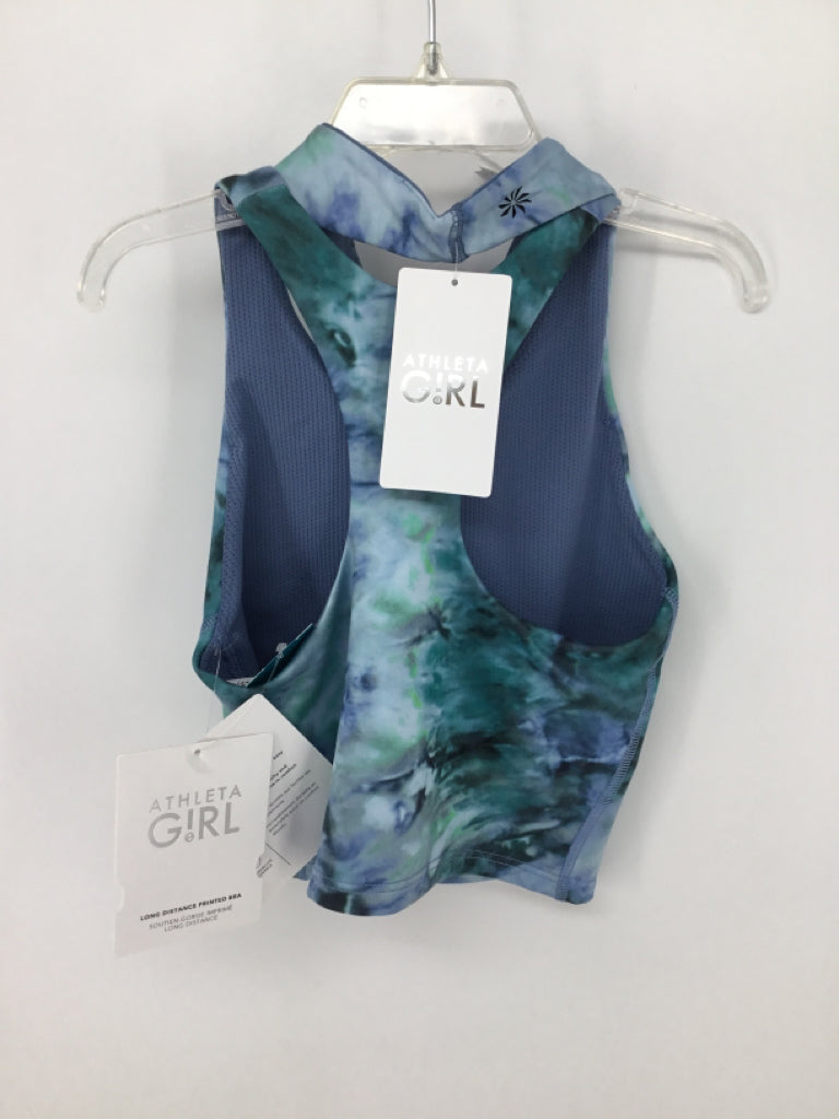Athleta Girl Child Size 7 Blue Sports Bra - girls