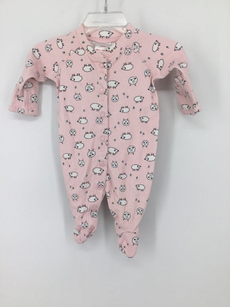 Hanna Andersson Child Size Newborn Pink Sleepers
