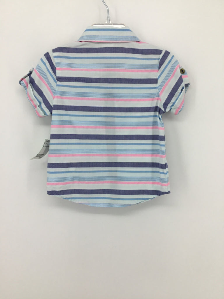 Cat & Jack Child Size 18 Months Blue Print Shirt - boys