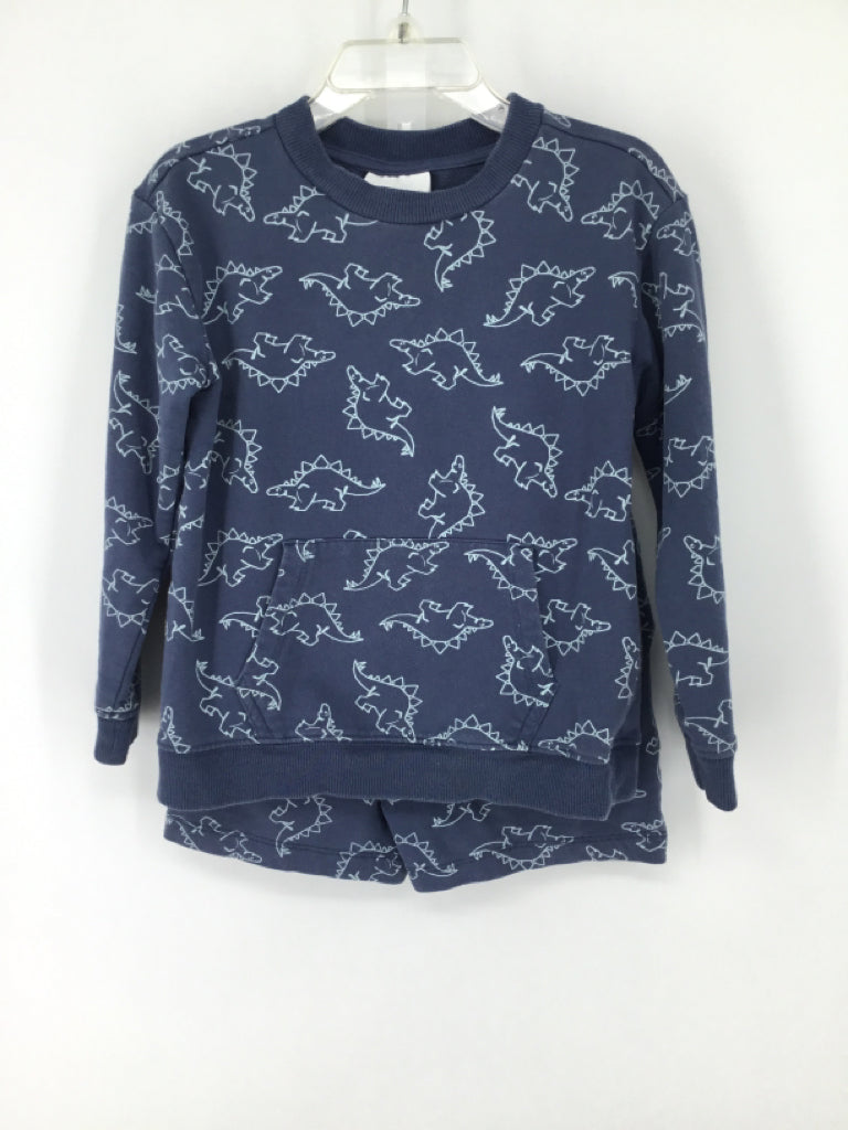 Flapdoodles Child Size 4 Blue Dinosaur Outfit - boys