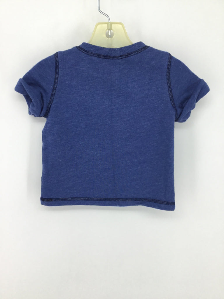 Old Navy Child Size 6-12 Months Blue Solid Shirt - boys