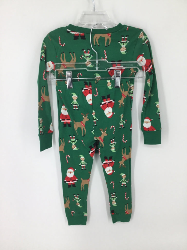 Just One You Made by Carters Child Size 2 Green Christmas Pajamas