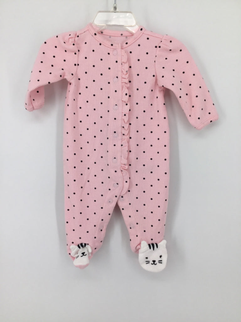 Just One You Made by Carters Child Size 3 Months Pink Sleepers