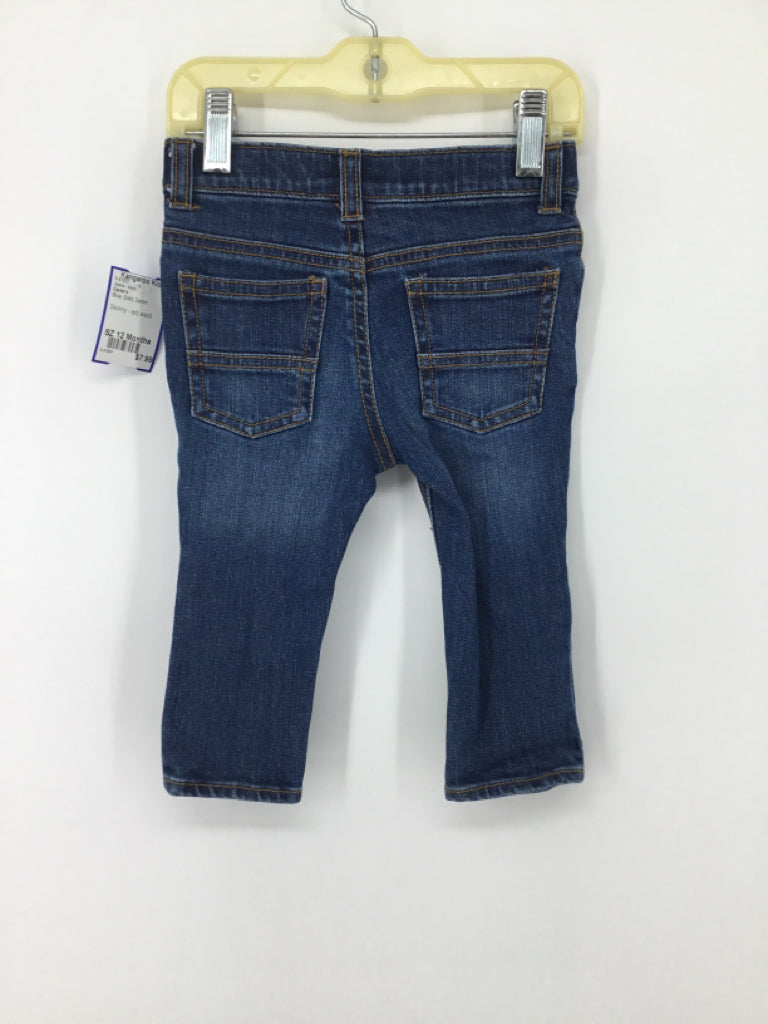 Carter's Child Size 12 Months Blue Solid Jeans - boys