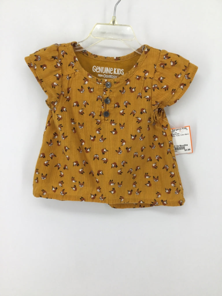 Genuine Kids Child Size 18 Months Yellow Shirt - girls
