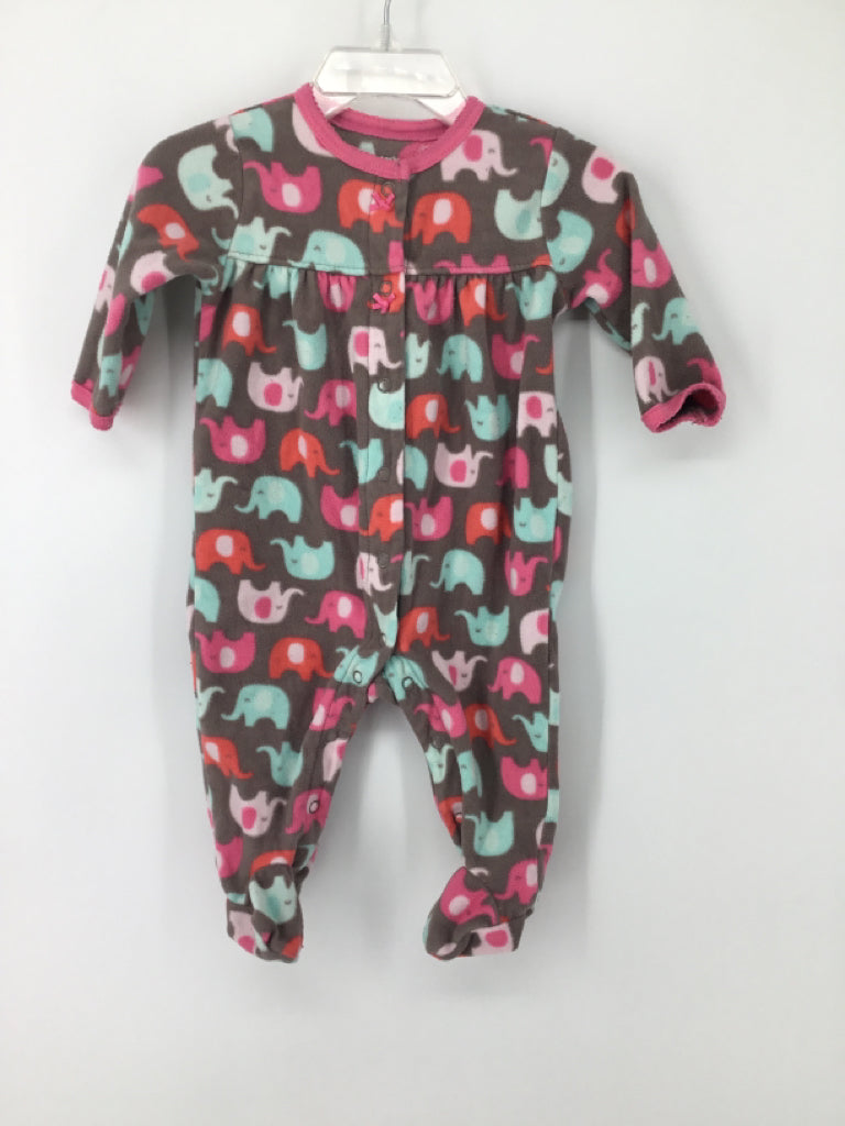 Carter's Child Size 3 Months Pink Sleepers
