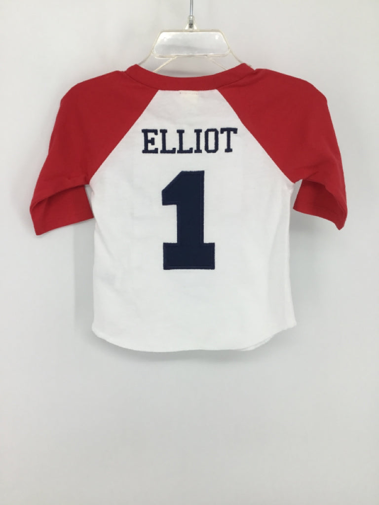 Kavio! Child Size 12 Months Red Embroidered Shirt - boys