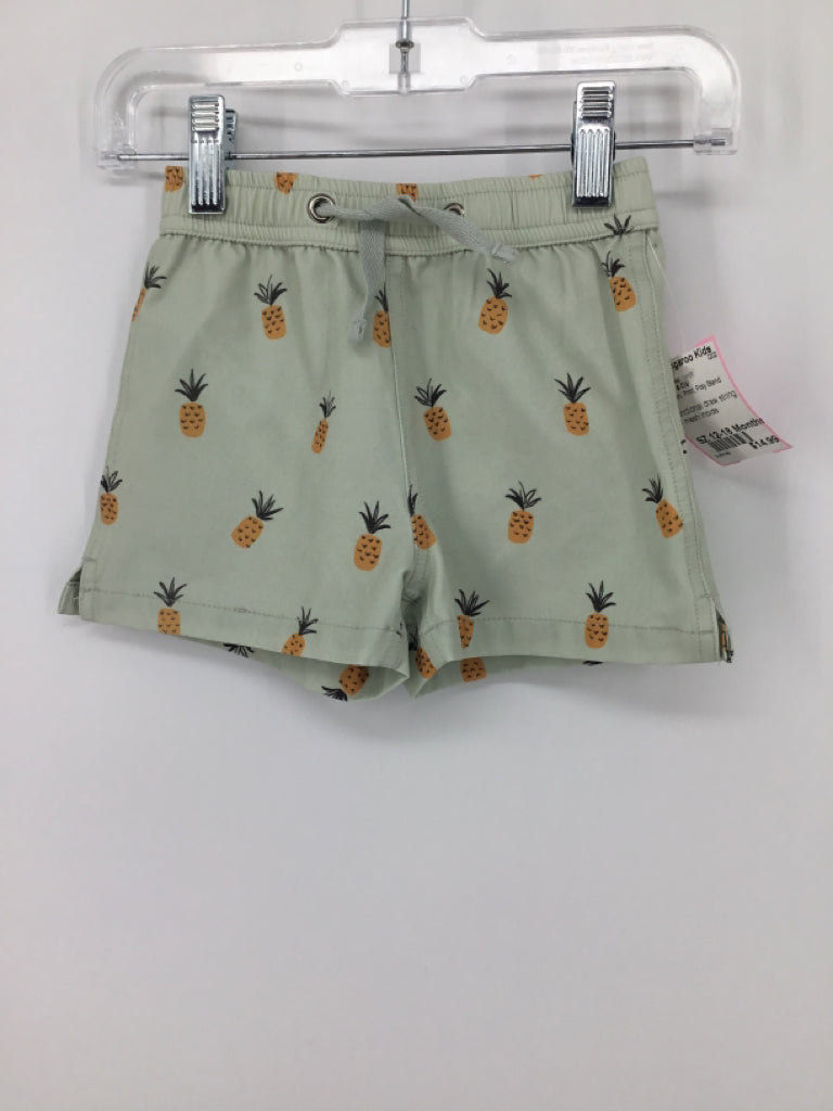 Rylee & Cru Child Size 12-18 Months Green Print Swimwear - boys