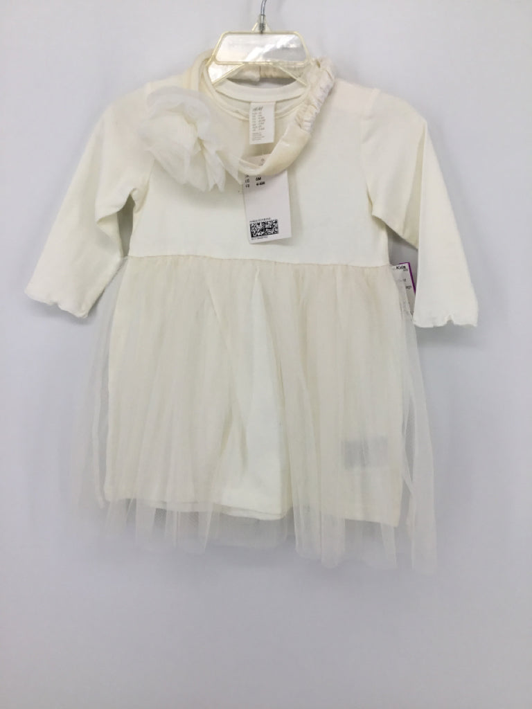 H & M Child Size 6 Months White Dress - girls