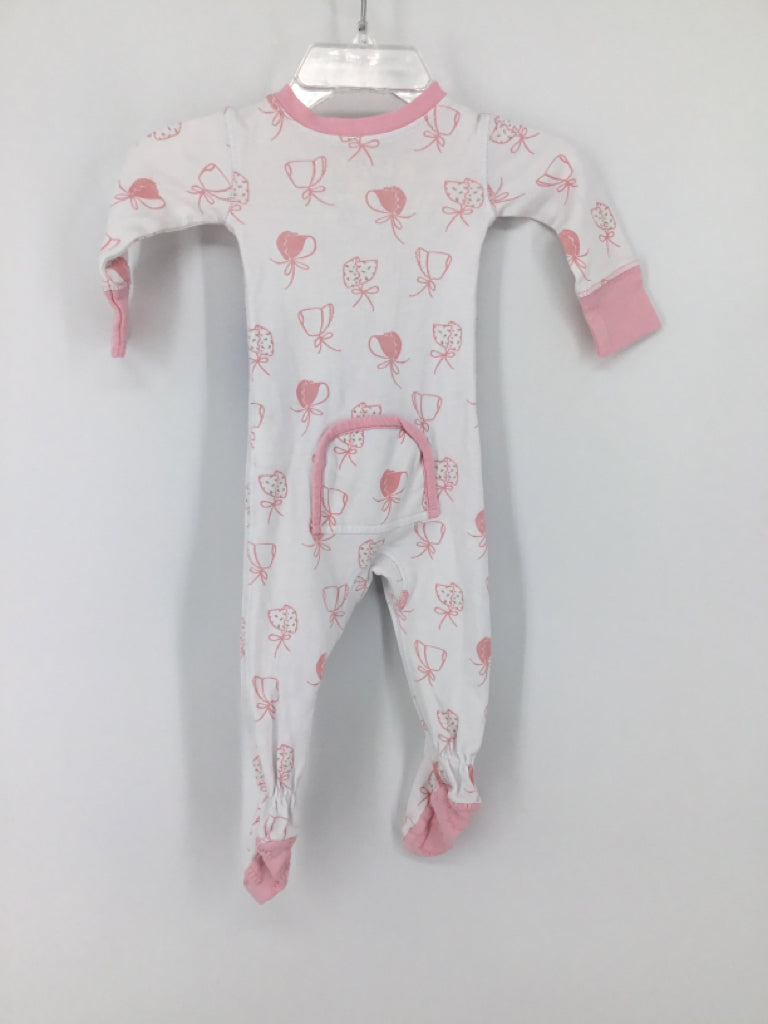 The Beaufort Bonnet Co Child Size 0-3 Months Pink Sleepers