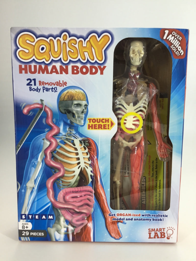 Smart Lab Squishy Human Body Model and Anatomy Book
