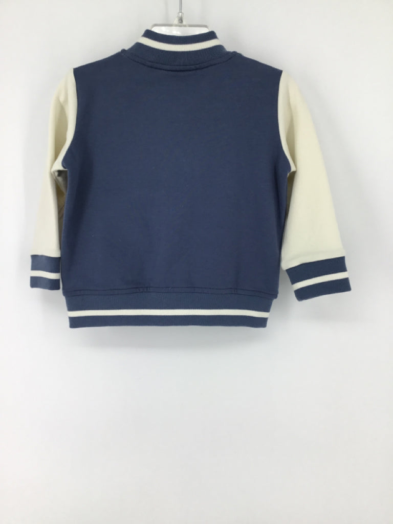 Angel Dear Child Size 12-18 Months Blue Solid Jacket - boys