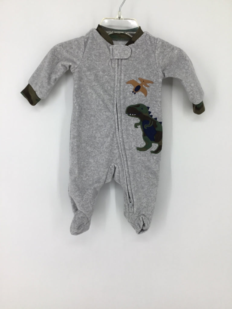 Carter's Child Size Newborn Gray Sleepers