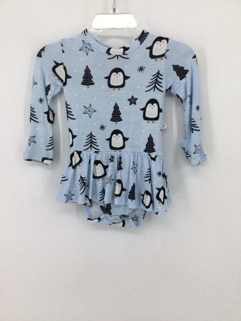Little Bum Bums Child Size 3-6 Months Blue Dress - girls