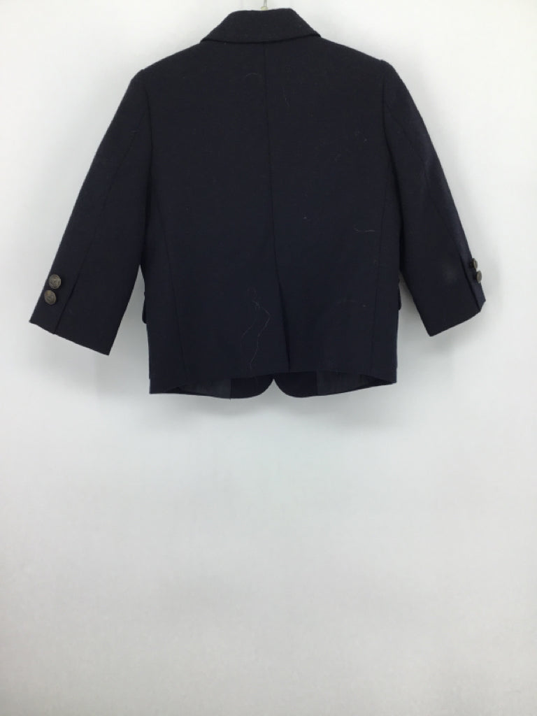 Europa Child Size 24 Months Navy Solid Blazer - boys