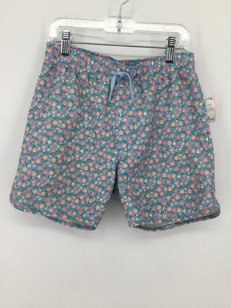 Minnow + Crewcuts Child Size 11 Blue Floral Swimwear - boys