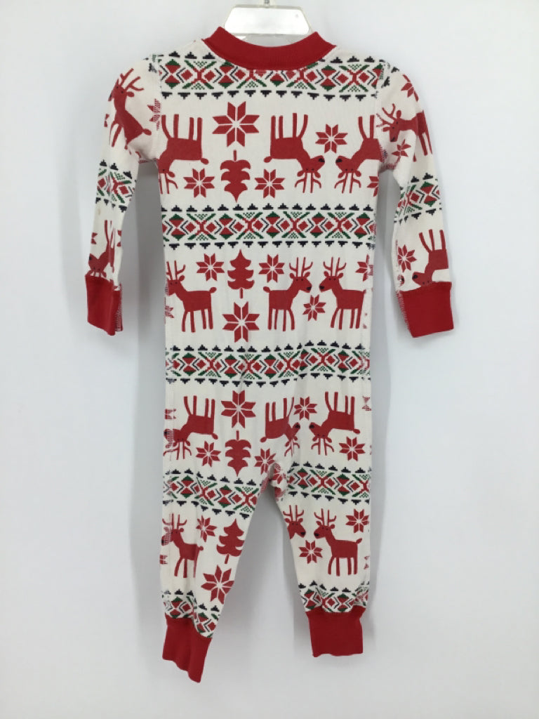 Hanna Andersson Child Size 2 Red Christmas Pajamas