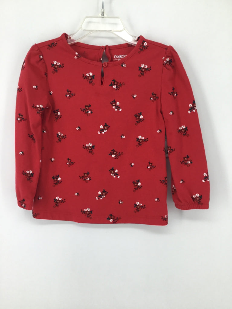 OshKosh B'gosh Child Size 3 Red Shirt - girls