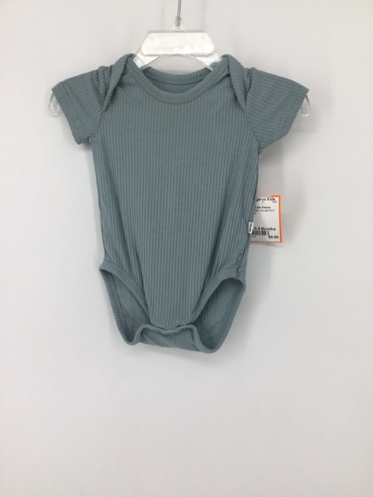 Play by Little Sleepies Child Size 0-3 Months Blue Onesie