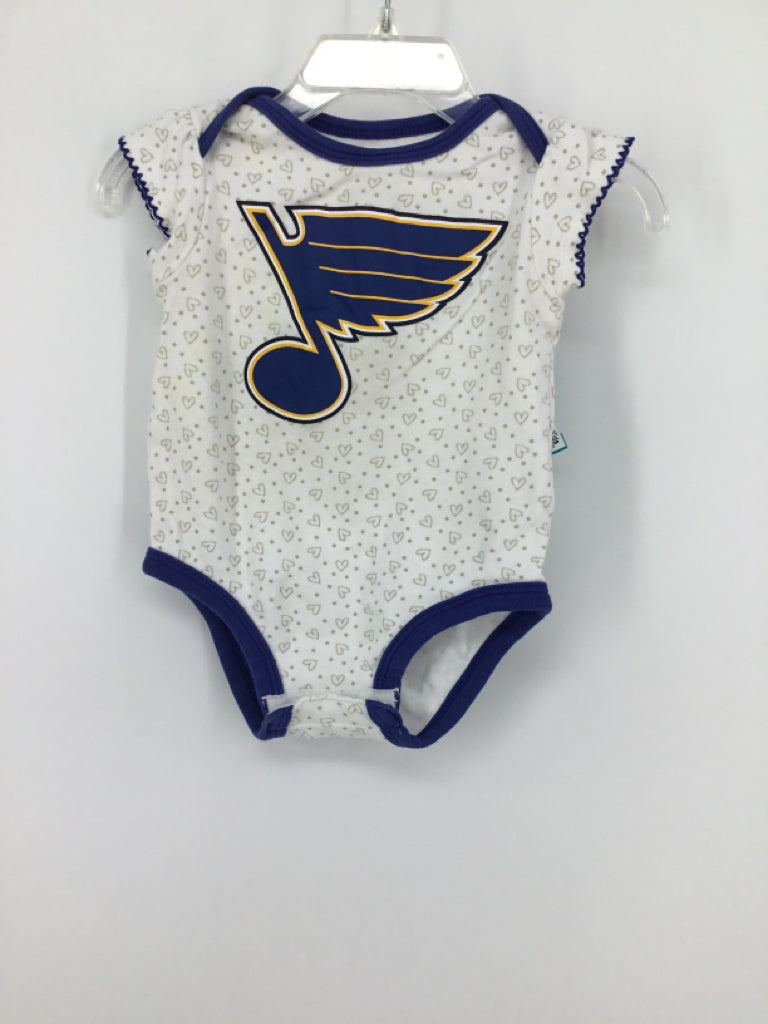 NHL Child Size 6-9 Months White Onesie