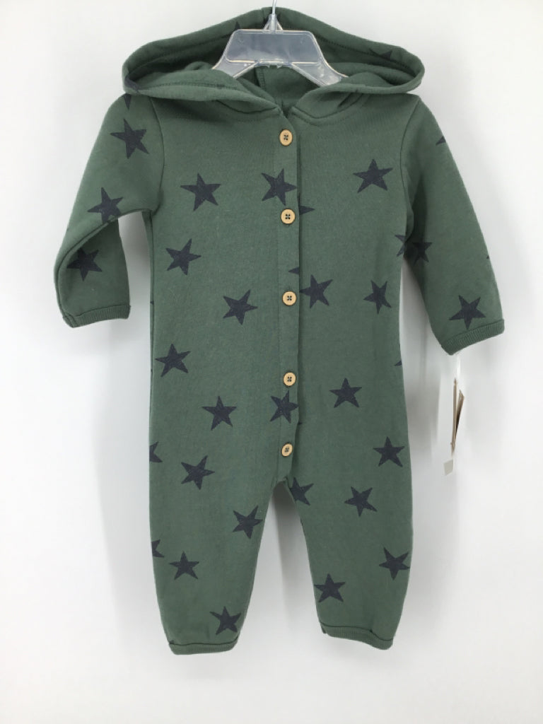 Grayson Collective Child Size 3-6 Months Green Stars Outfit - boys