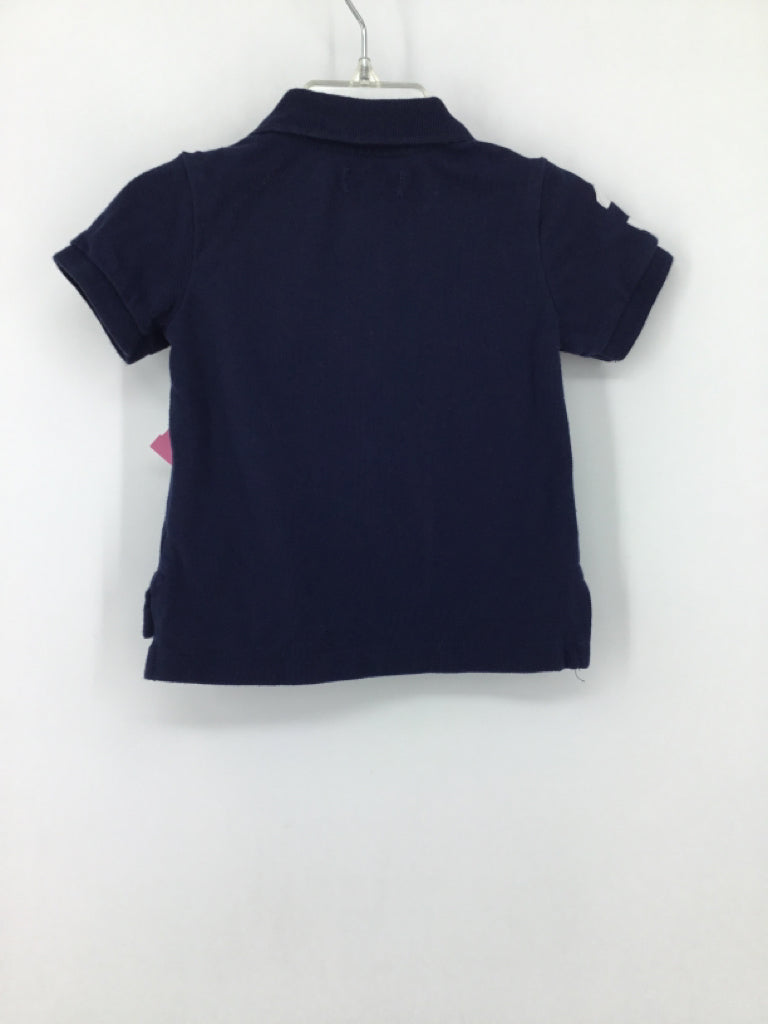 Ralph Lauren Child Size 9 Months Navy Solid Shirt - boys