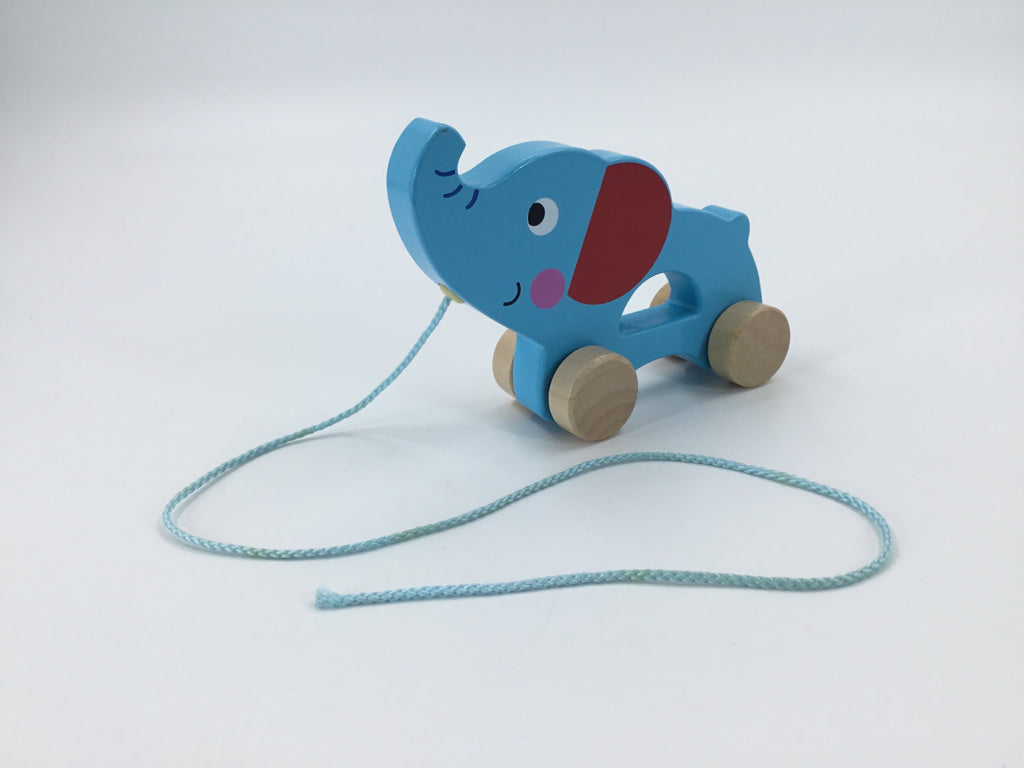 Toysters Blue Elephant Pull Toy