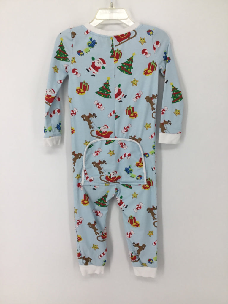 Classic Whimsey Child Size 3 Blue Christmas Pajamas