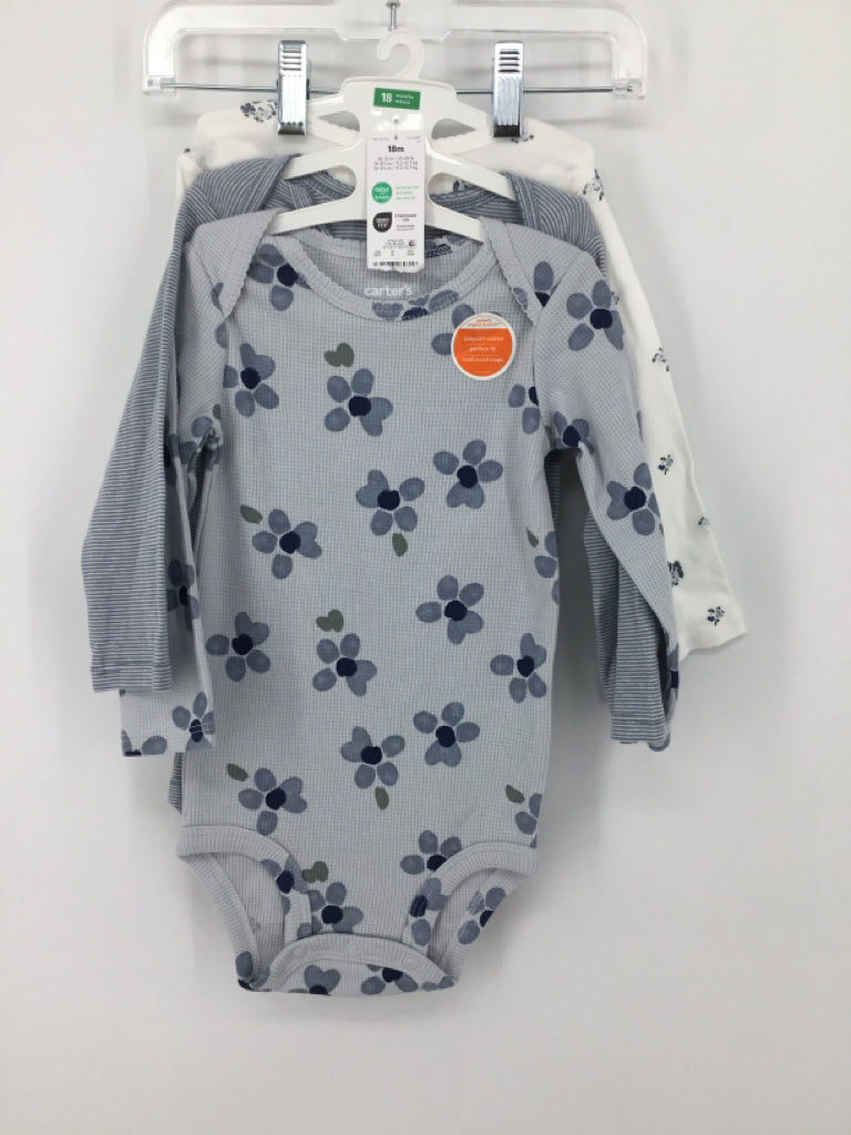 Just One You Made by Carters Child Size 18 Months Blue Onesie