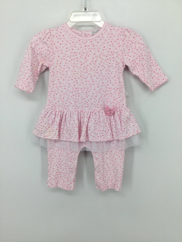 Kissy Kissy Child Size 0-3 Months Pink Valentine's Day Outfit